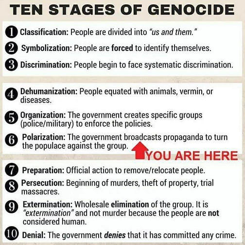 Genocide stages