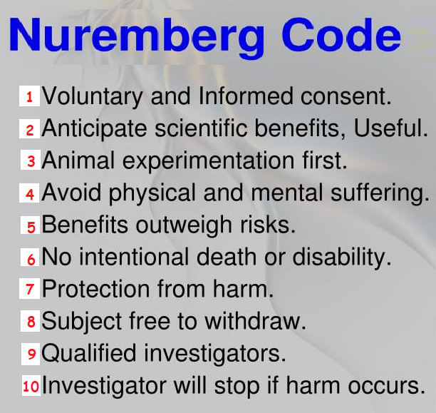 Nuremberg code